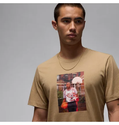 Футболка мужская Air Jordan Brand Photo Ss Crew Brown HJ2354-257