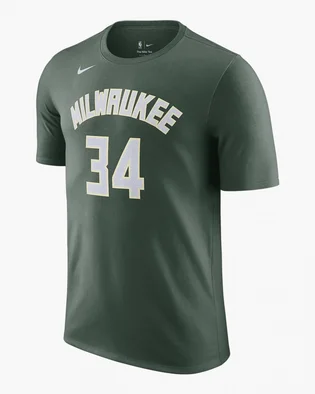 Футболка мужская Nike Milwaukee Bucks Nba T-Shirt - Giannis Antetokounmpo #34 Green Dr6385-329
