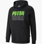 Худи мужское Puma Power Logo Fleece Hoodie Black 589409-51