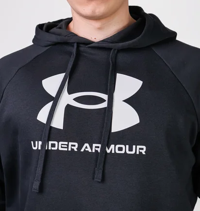 Худи мужское Under Armour Rival Logo Fleece Hoody Black 1379758-001