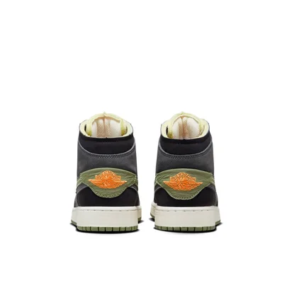 Кроссовки детские Air Jordan 1 Mid Se Craft Black/Grey FD5847-003