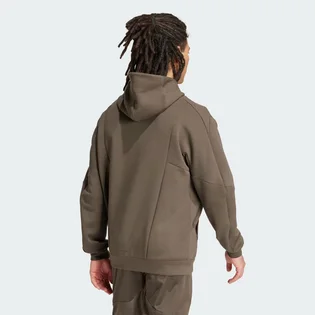 Худи мужское Adidas D4T Full-Zip Ho Erkek Sweatshirt Brown IY1133
