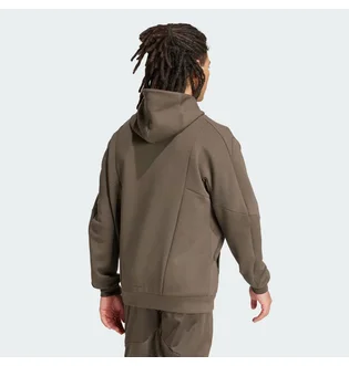 Худи мужское Adidas D4T Full-Zip Ho Erkek Sweatshirt Brown IY1133