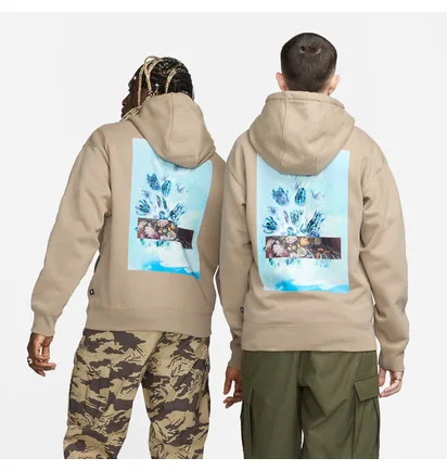 Худі унісекс Nike Sb Fleece Pullover Skate Hoodie Beige FB8581-247