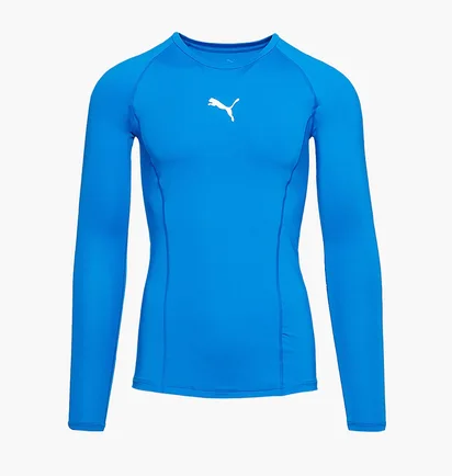 Лонгслив мужской Puma Liga Base Layer Ls Tee Light Blue 655920-02