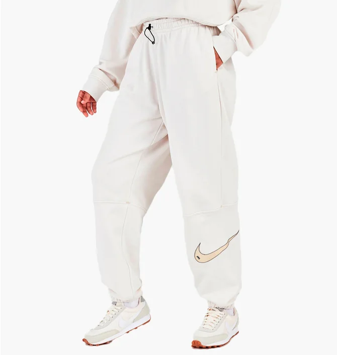 Штаны унисекс Nike Womans Sportswear Swoosh High-Rise Jogger Pants White Dm6205-030