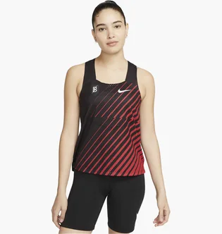 Майка женская Nike Adv Aeroswift Singlet Black/Red DR5849-010