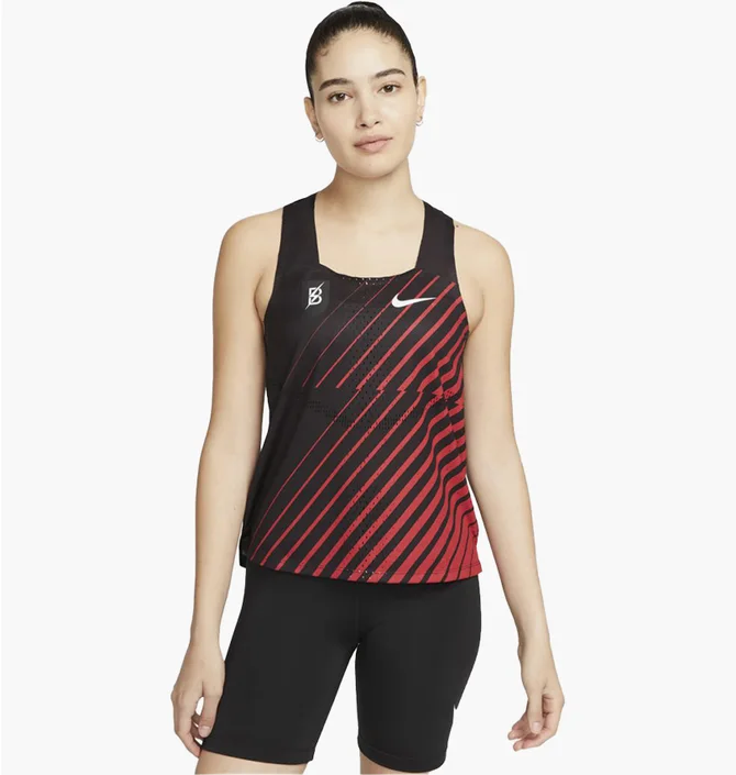 Майка женская Nike Adv Aeroswift Singlet Black/Red DR5849-010