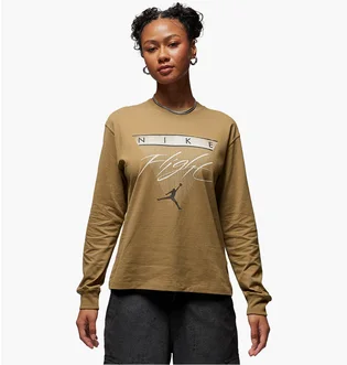 Лонгслив женский Air Jordan Long-Sleeve Graphic T-Shirt Olive FD7205-395