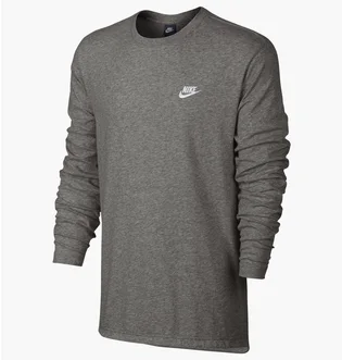 Лонгслив мужской Nike M Nsw Top Ls Club Jsy Grey 804413-063