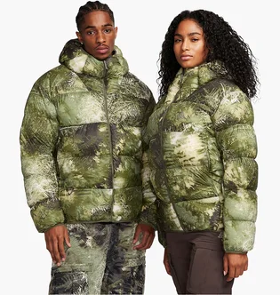 Пуховик унисекс Nike Acg Lunar Lake Puffer Therma-Fit Adv Loose Hooded Jacket Green FB8121-386