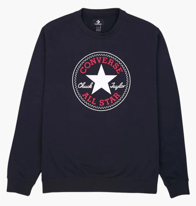 Свитшот унисекс Converse Go-To All Star Patch Standard Black 10025471-001