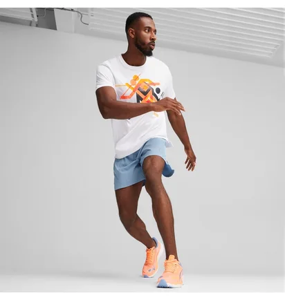 Футболка мужская Puma Run Faster Icons Graphic Tee White 525000-02