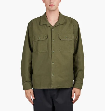 Рубашка мужская OBEY Minus Shirt Olive 181200373-ARM