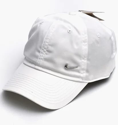 Кепка унісекс Nike Dri-Fit Club Metall-Swoosh Logo Cap White FB5372-100