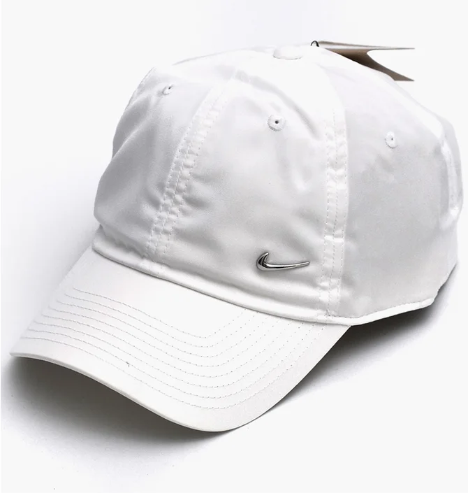 Кепка унісекс Nike Dri-Fit Club Metall-Swoosh Logo Cap White FB5372-100