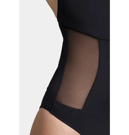Купальник женский Arena Mesh Panels Swimsuit Swim Pro Black 006659-500