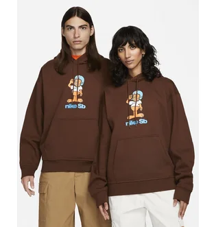 Худи унисекс Nike Sb Fleece Skate Pullover Hoodie Brown FN0547-259
