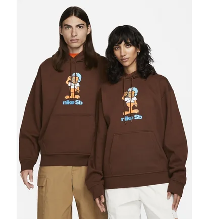 Худи унисекс Nike Sb Fleece Skate Pullover Hoodie Brown FN0547-259