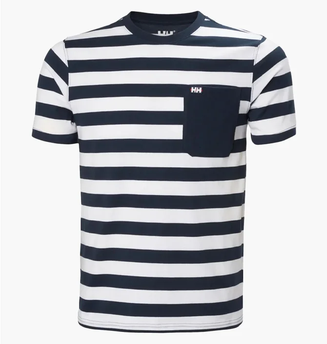 Футболка чоловіча Helly Hansen Hudson Blue/White 54530-599