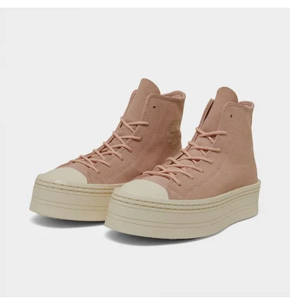 Кеди жіночі Converse All Star Modern Lift Mono Suede Platform Casual Shoes Beige A04663C