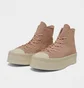 Кеди жіночі Converse All Star Modern Lift Mono Suede Platform Casual Shoes Beige A04663C