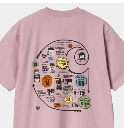 Футболка унісекс Carhartt WIP Catalogue C Logo Pink I034761.2P8XX