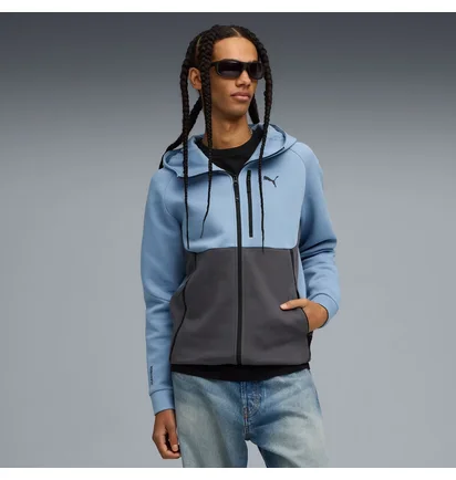 Толстовка мужская Puma Full-Zip Blue/Grey 629674-34