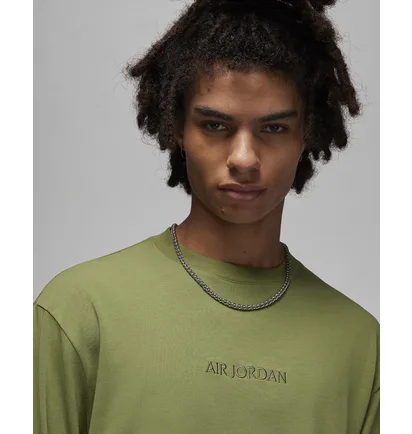 Лонгслів чоловічий Air Jordan Wordmark Long-Sleeve T-Shirt Green FJ0702-340