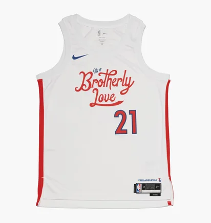 Майка мужская Nike Phila 76Ers City Edition Dri-Fit Nba Jersey White DO9606-101