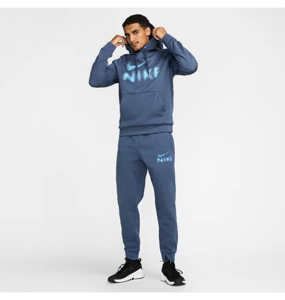 Худи мужское Nike Tf Po Hoodie Swoosh Blue HJ3001-437
