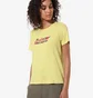 Футболка женская AUSTRALIAN Logo Flowers Tee Jersey V Yellow LSDTS0027-074