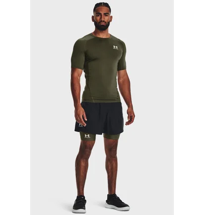 Термобелье унисекс Under Armour Hg Armour Comp Ss Olive 1361518-390