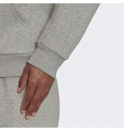 Толстовка женская Adidas All Szn Fleece Full-Zip Hoodie Grey Hj8010