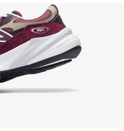Кроссовки унисекс New Balance made in USA 990V6 Bordo U990BT6
