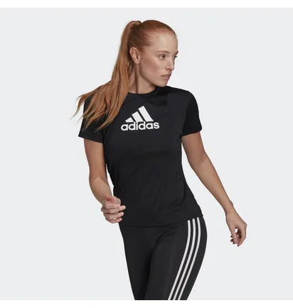 Футболка женская Adidas Primeblue Designed 2 Move Logo Sport Tee Black Gl3820