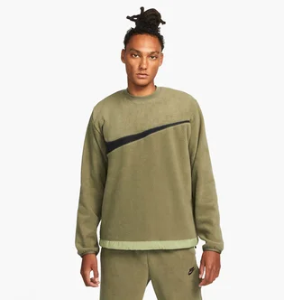Свитшот мужской Nike Nk Club+ Flc Crew Green Dq4894-222
