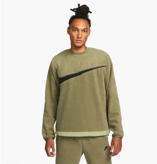 Свитшот мужской Nike Nk Club+ Flc Crew Green Dq4894-222