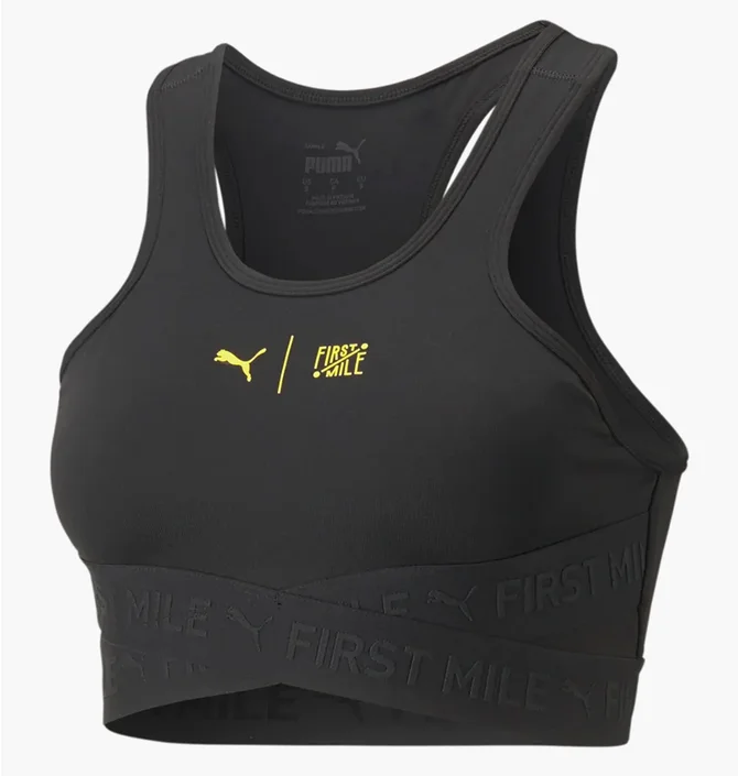 Топ женский Puma First Mile High Impact Bra Black 523210-01