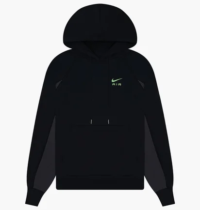 Худи мужское Nike M Nsw Air Ft Po Hoodie Black Dq4207-011