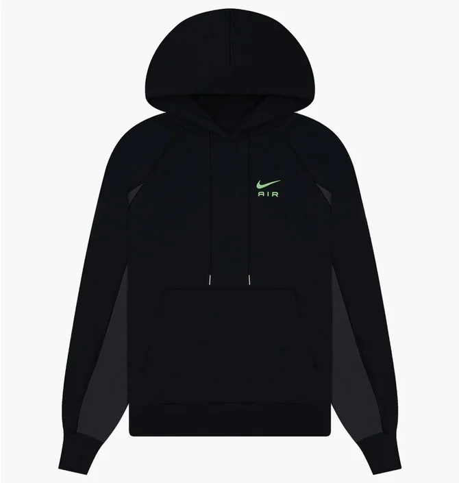 Худи мужское Nike M Nsw Air Ft Po Hoodie Black Dq4207-011