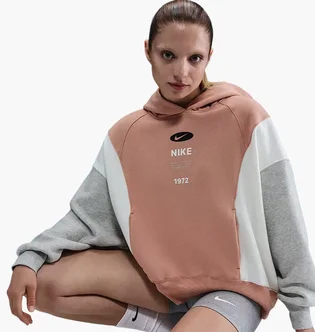 Худи женское Nike Nsw Phnx Flc Remix Peach/Multi IH8516-688