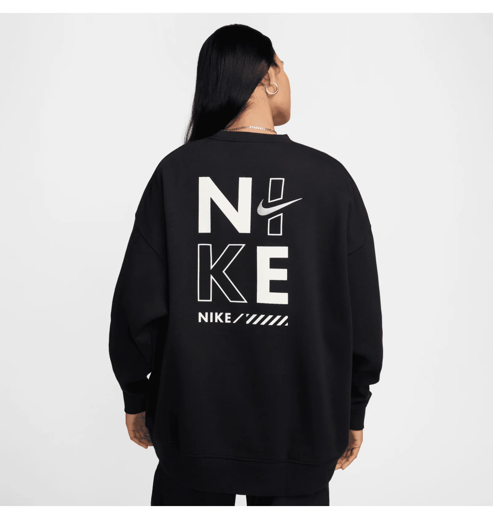 ᐉ Світшот жіночий Nike Nsw Flc Os Crew Gls Black HM4318-010