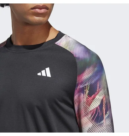 Лонгслив мужской Adidas Melbourne Tennis Heat.Rdy Long-Sleeve Top Black Ic0842