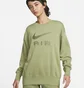 Свитшот женский Nike Air Fleece Crewneck Sweatshirt Olive Dq6567-334