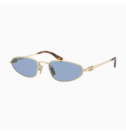 Солнцезащитные очки женские MIU MIU Light Blue/Gold A52S-ZVN60O-52
