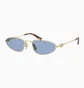 Солнцезащитные очки женские MIU MIU Light Blue/Gold A52S-ZVN60O-52