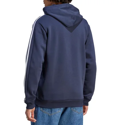 Худи мужское Adidas Hooded Sweatshirt Sportswear Essentials Fleece 3-Stripes Blue IJ6473