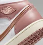 Кроссовки женские Air Jordan 1 Mid Se Shoes White/Pink FB9892-670