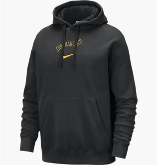 Худи мужское Nike Nba Golden State Warriors Club Fleece City Edition Black FB4818-010